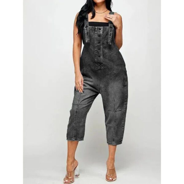 2228aa68-ffcd-4f84-af8b-4e40bbbee093.jpg Women's Clothing Fashion Casual Siamese Suspender Jeans Women