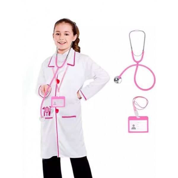 Childrens Doctor Costume White Lab Coat Role-playing Set