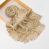 236b794a-9129-4f27-8b0b-8b6e2ac71bb2.jpg Cross-border Arrival Rayon Crinkle Chain-pattern Fringed Long Scarf