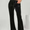 2026 Autumn And Winter European And American Women's Micro Flared Pants For Commuting, Slimming And Casual Flared Pants, Velvet Hanging Pants