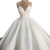 2402100243460320100.jpg Deep V-neck Sexy Lace Floor-length Wedding Dress Romantic Aura Dignified Wedding Banquet Welcome New Spring