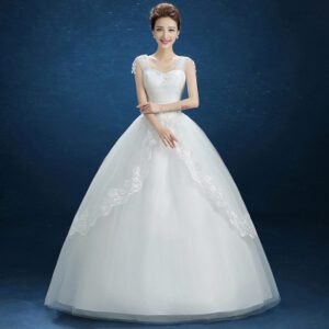 2409752811_1019178779.400x400.jpg Summer New Wedding Dress, Korean Simple Shoulder Uniform Show Thin Bride Married One Word Shoulder Dress