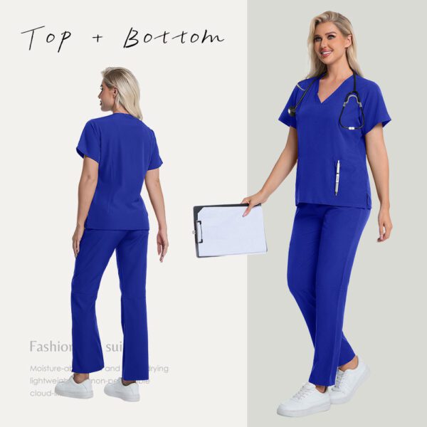 24427e24-f782-4220-ba64-1b2ff72e2e9d.jpg Operating Room Nurses Scrub Uniforms Female Doctors Short Sleeves