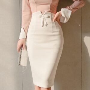 2468745575995.jpg Skirt high waist bag hip wild new body shaping beautiful buttocks sexy stepping big size skirt 977-