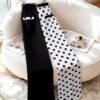 European And American-style French Chic Color-block Polka-dot Patchwork Trousers