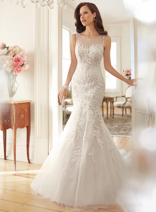 256328885746.jpg Fishtail Slim Wrapped Sexy Wedding Dress