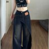 256405e6-72c8-40db-b55d-5831cbdbb0ca.jpg Patchwork Black And Gray Womens Jeans