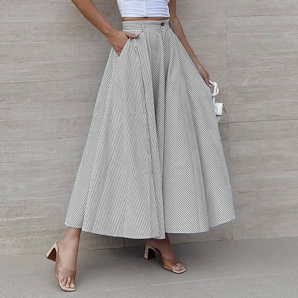 265e70b4-42c9-4f91-be6b-db6c988b9bdb.jpg Women's Fashion Summer Stripes Long Dress