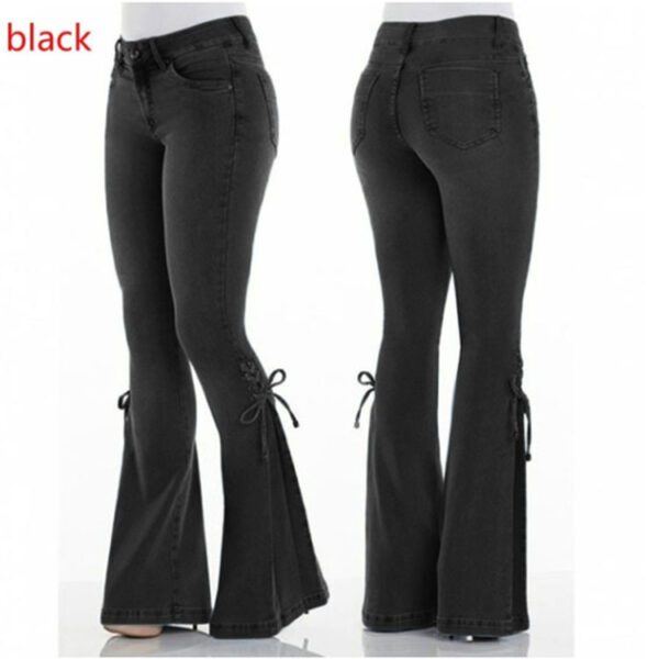 2708367150666-1.jpg Ladies jeans mid-waisted denim trousers stretch jeans