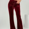 2026 Autumn And Winter European And American Women's Micro Flared Pants For Commuting, Slimming And Casual Flared Pants, Velvet Hanging Pants