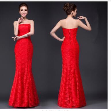 2778477980624.jpg Long dress fuchsia and white lace trailing sexy bride wedding dress