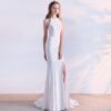 2838992014374.jpg Bride toast clothing new fashion long red fishtail hanging neck wedding banquet evening dress