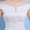 Wedding dress new bride married Korean style Qi thin one word shoulder wedding tail shoulder spring and summer models