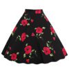 Vintage High Waist Polka Dot Print Skirt