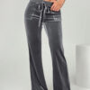 2026 Autumn And Winter European And American Women's Micro Flared Pants For Commuting, Slimming And Casual Flared Pants, Velvet Hanging Pants