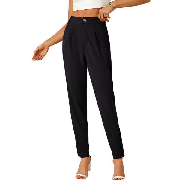Cross Border European And American Amazon Independent Station Women's Loose Work Business Formal Suit Trousers Elegant Commuter Pants