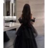 2bed6a2c-b510-45ad-8a25-0b0d167e5224.jpg Black Evening Dress Light Luxury Minority French Style Pettiskirt