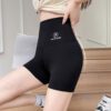 Women's Summer Leggings For Wearing Out, Shark Pants, High-Waist Hip-Lifting Trendy Yoga Shorts, Ultra-Thin Breathable Base Safety Shorts-black