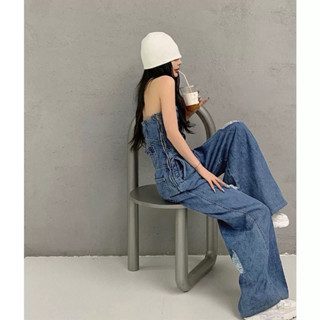 2e3d61ef-57aa-4c5a-86cf-95e759b7be28.jpg Denim Strapless Jumpsuit European And American Style Vintage Stretchy