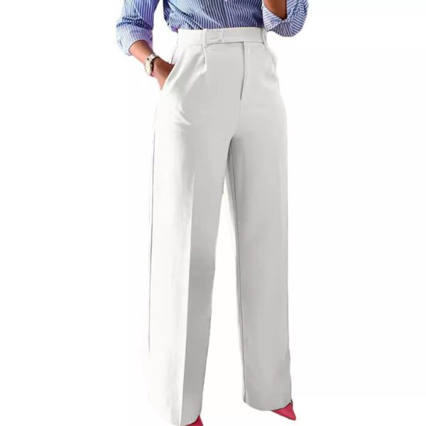 2026 New Commuting High Waisted Straight Pants, Wide Leg Pants, Casual Set, Long Pants, Women's