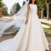 French Retro Lace Advanced Texture Satin Slim Bridal Simple Elegant Trailing Wedding Dress
