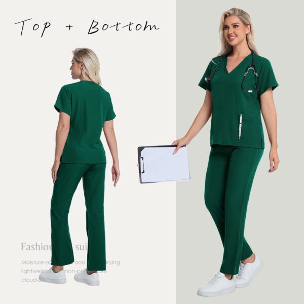 32fc5993-7314-4c17-870c-f86f4022055e.jpg Operating Room Nurses Scrub Uniforms Female Doctors Short Sleeves