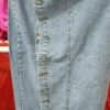 354b9a52-aff2-4b23-a3ec-197afb75e6fb.jpg Button Irregular Slit denim High Waist Skirt
