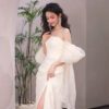 3741c2d0-c02b-414c-90d5-dd36da79b929.jpg Tube Top Light Wedding Dress Bride Simple Long