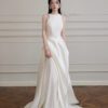 37bc794d-7efc-4d29-9df0-fd14ddb9704c.jpg French-style Strapless Lightweight Wedding Dress Chic And Luxe Satin