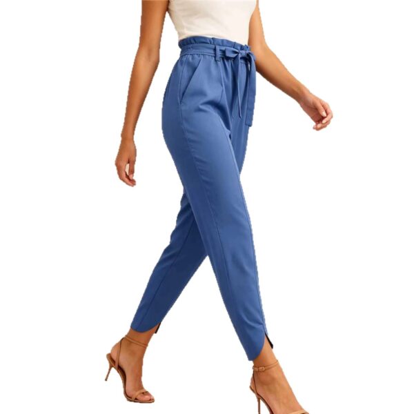 2026 European And American Women's Clothing Amazon Independent Station Fashion High Waist Solid Color All-match Elegant Casual Women's Pants