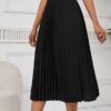 38c19b7a-5f63-470a-9a68-a205b6269502.jpg Womens Solid-color High-waisted Midi Pleated Skirt