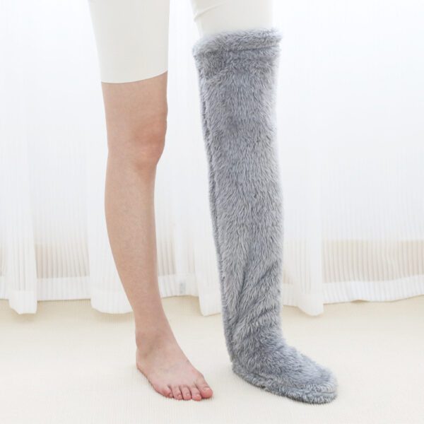 38d71b66-7f8e-425c-a6ea-db69b36045f2.jpg Over Knee High Fuzzy Long Socks Winter Warm Cold Leg Knee Joint Cold-proof Stockings Home Floor Sleeping Socks