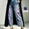39378796-7368-4f07-a3ec-4a81b944a6ea.jpg Mid-rise Wide-leg Denim Capri Pants