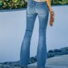 3adce5c1-8981-492c-9866-3bf97578c62c.jpg High Waist Bell Bottom Jeans Trendy Wear Washed Out Street Style Women's Denim Pants