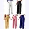2026 New Commuting High Waisted Straight Pants, Wide Leg Pants, Casual Set, Long Pants, Women's