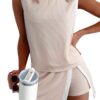 2026 European And American Cross-Border Women's Clothing, New Summer Fashion Casual Set, Striped Short-Sleeve T-Shirt And Three-Quarter Pants Two-Piece Set