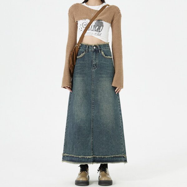 3da34f3d-fbac-4d34-97ad-db61080d9a7b.jpg Retro Fashion Hip Denim Long Skirts Women