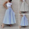3ddf90f2-4cc6-41c1-97c3-c47bdf63689d.jpg Women's Fashion Summer Stripes Long Dress