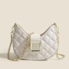 High-end New Fashion Rhombus Single Shoulder Underarm All-match Niche Texture Chain Messenger Bag