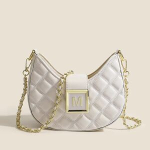 3f83a933-54b9-4d4b-bd63-4f1a247685e7.jpg High-end New Fashion Rhombus Single Shoulder Underarm All-match Niche Texture Chain Messenger Bag