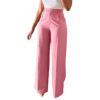2026 New Commuting High Waisted Straight Pants, Wide Leg Pants, Casual Set, Long Pants, Women's