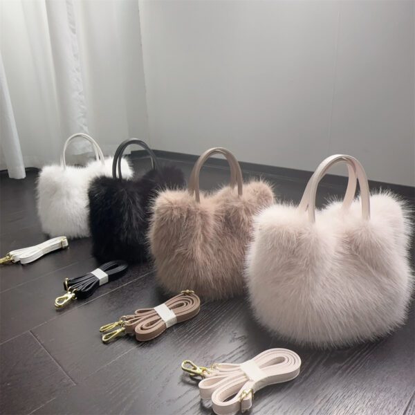 401a8b73-d06a-4fd1-b1ef-009bf354470d.jpg Women's Fox Fur-style Tote Bag