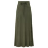 Europe And The United States Large Size Women's Fashion Knitted Skirt 200kg High Waist Long Slit A- Line Skirt Elastic Knee