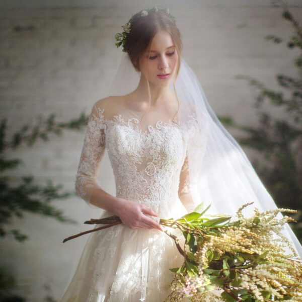 4137821077_1896326113.jpg Wedding Dress Bride Lace Sleeves Dress