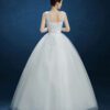 4242928977_1019178779.jpg Summer New Wedding Dress, Korean Simple Shoulder Uniform Show Thin Bride Married One Word Shoulder Dress