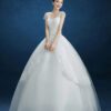 4245975951_1019178779.jpg Summer New Wedding Dress, Korean Simple Shoulder Uniform Show Thin Bride Married One Word Shoulder Dress