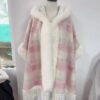 4350febc-c523-426b-a08a-e9f7232429b9.jpg New Winter Hooded Cloak Shawl Fleece-lined And Extra-thick Latest Style