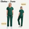 435d7c7e-cb43-4864-b234-2d9eedb38c8b.jpg New Solid-color Straight-leg Work Uniform Pants With Zipper For Doctors And Nurses Surgical Scrubs