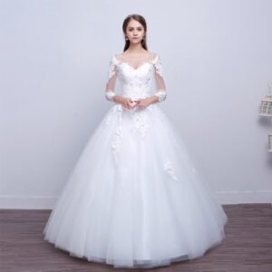 4413408791_239275732.400x400.jpg new shoulders Slim Qi wedding bride married slim wedding dress