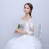 4413414668_239275732.jpg new shoulders Slim Qi wedding bride married slim wedding dress